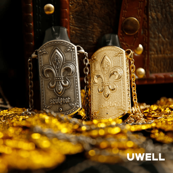 UWELL SCULPTOR雕塑家 11W 電鍍金屬與雕刻的藝術結合空倉煙彈